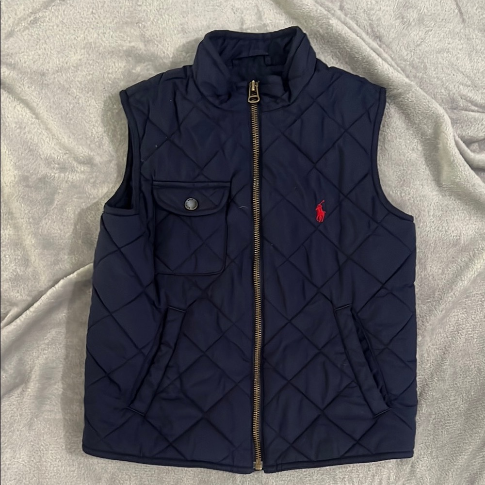 Polo by Ralph Lauren Kids Dark Blue Quilted Vest